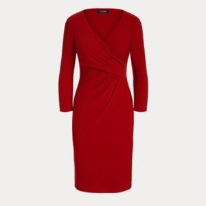 Crimson Jersey Ralph Lauren Dress